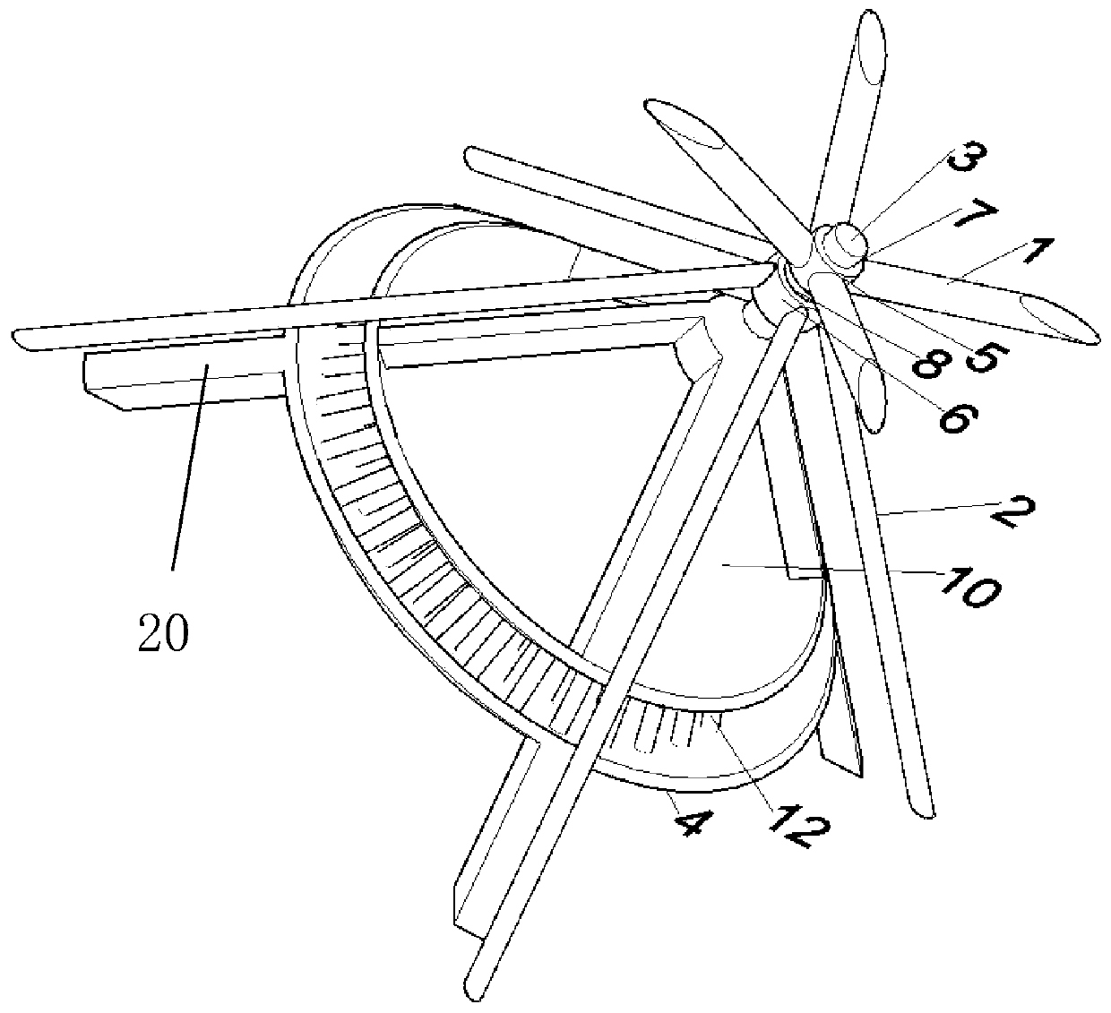 Three-dimensional lever-type damper