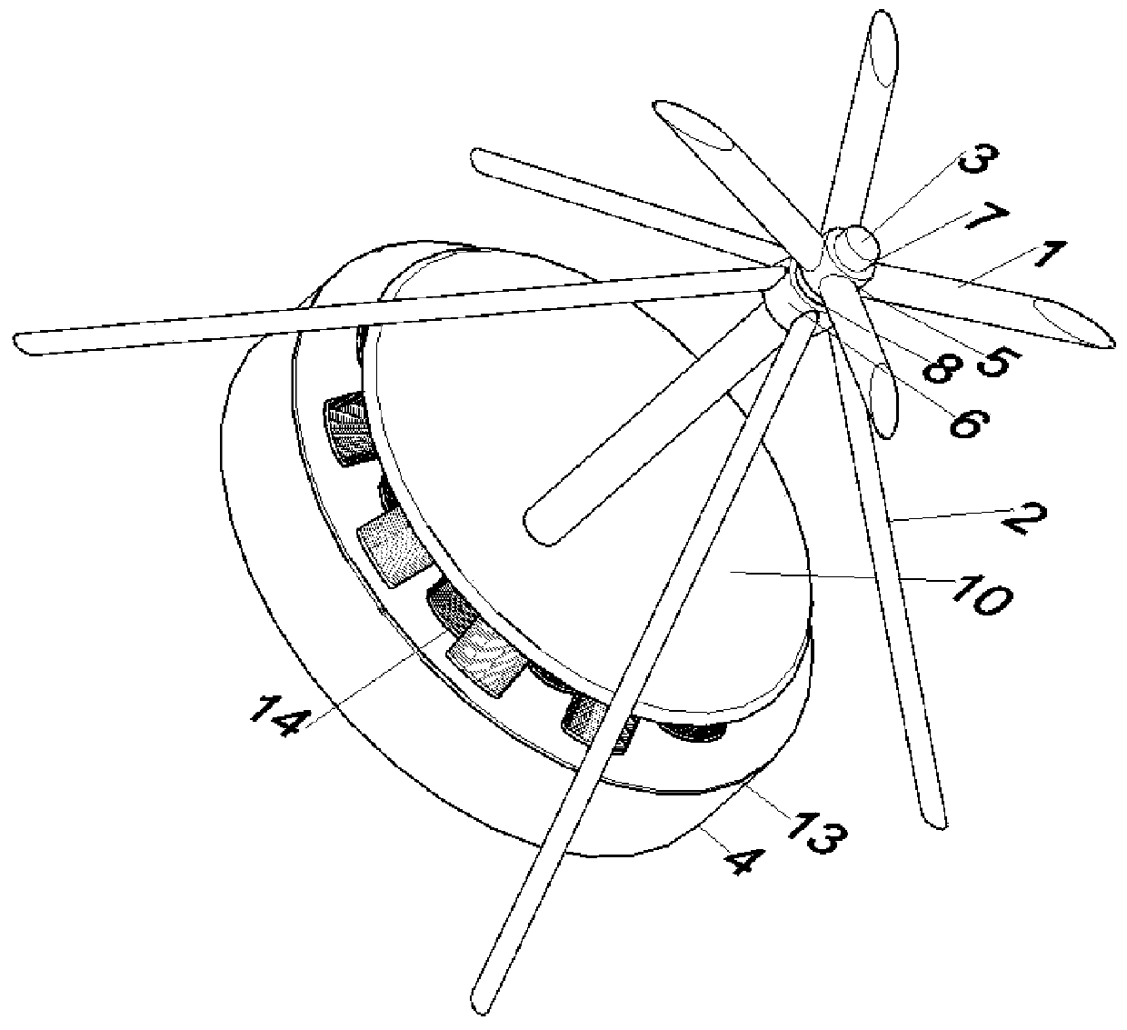 Three-dimensional lever-type damper