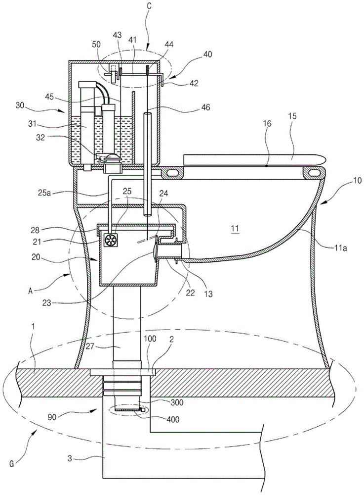 Super water-saving and noise-reducing toilet