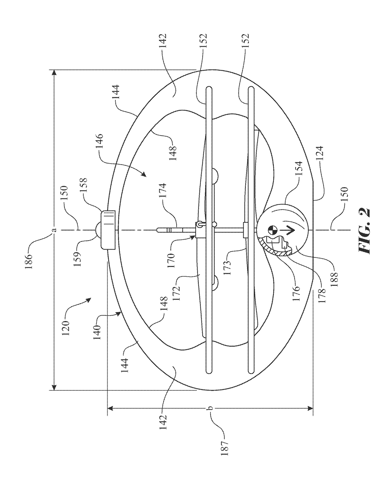 Self-righting aeronautical vehicle and method of use