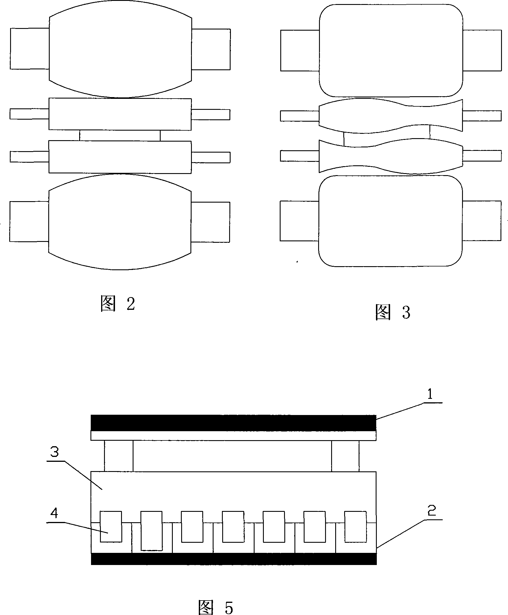 Continuous variational convexity degree rolling mill back-up shaft