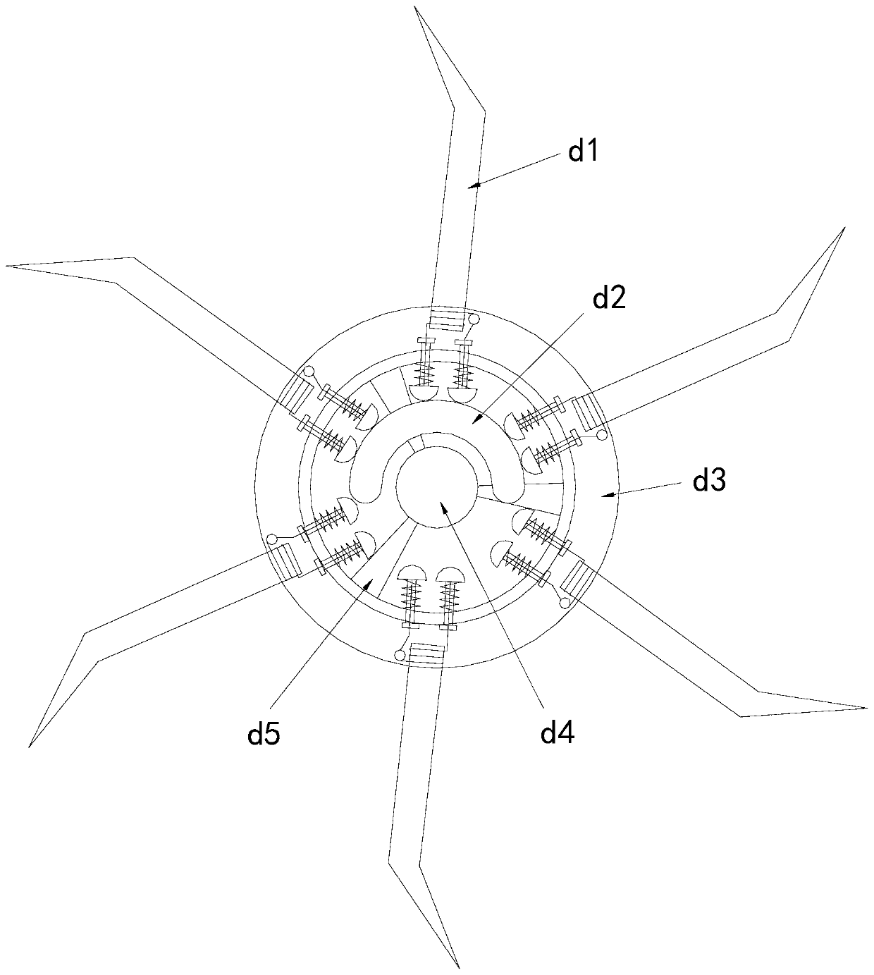 Cyclical magnetic attraction cable insulating material iron removing device