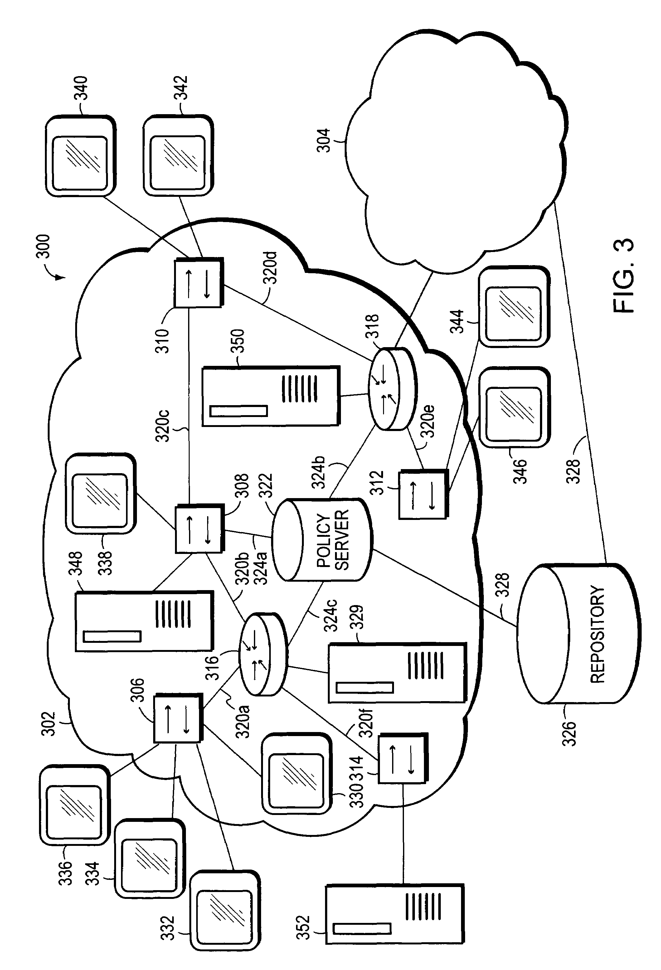 Method and apparatus for defining and implementing high-level quality of service policies in computer networks