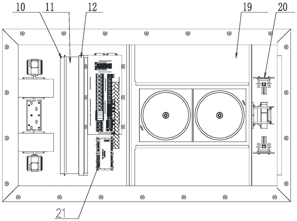 Gas control system for train and train