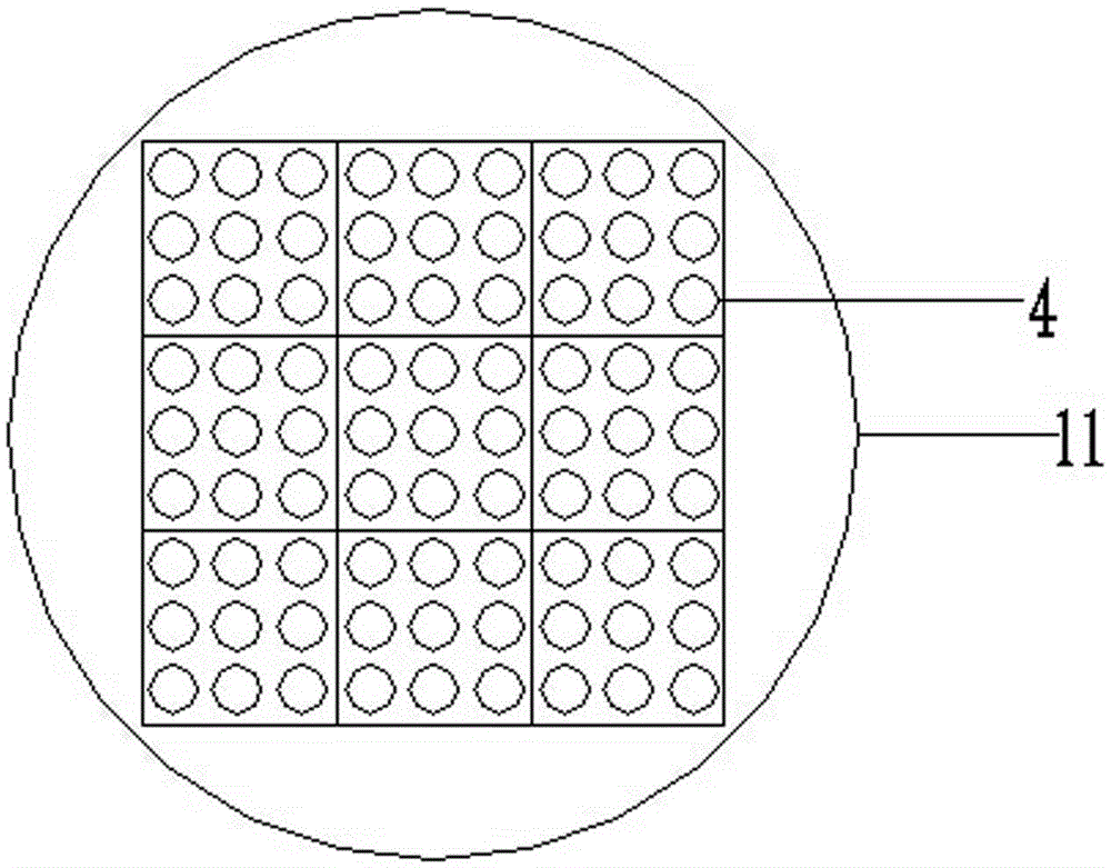 Reverse multi-point swirl jet denitrification device