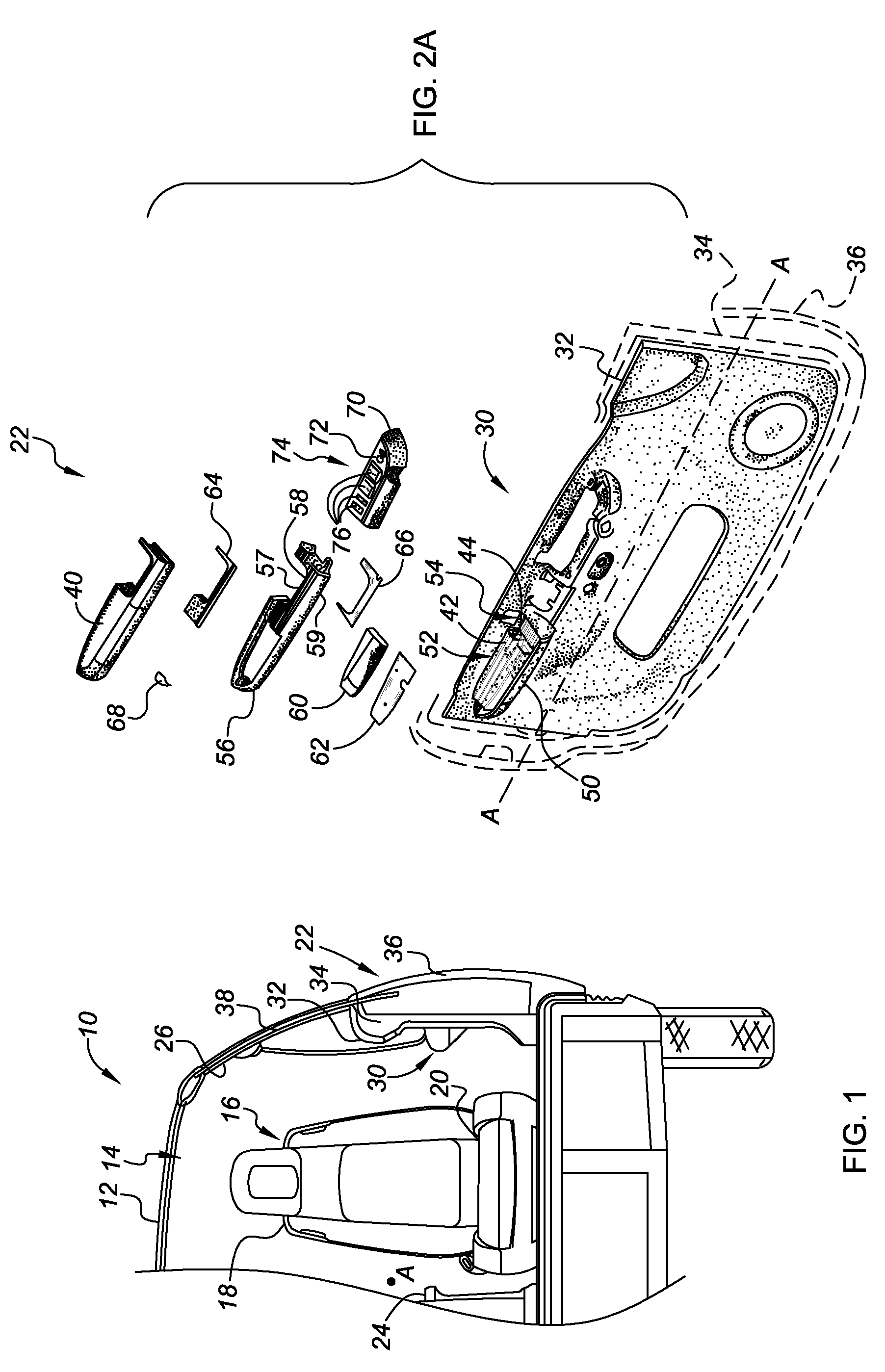 Crushable armrest assembly