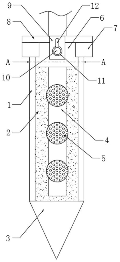 Fruit tree root system infiltrating irrigation device