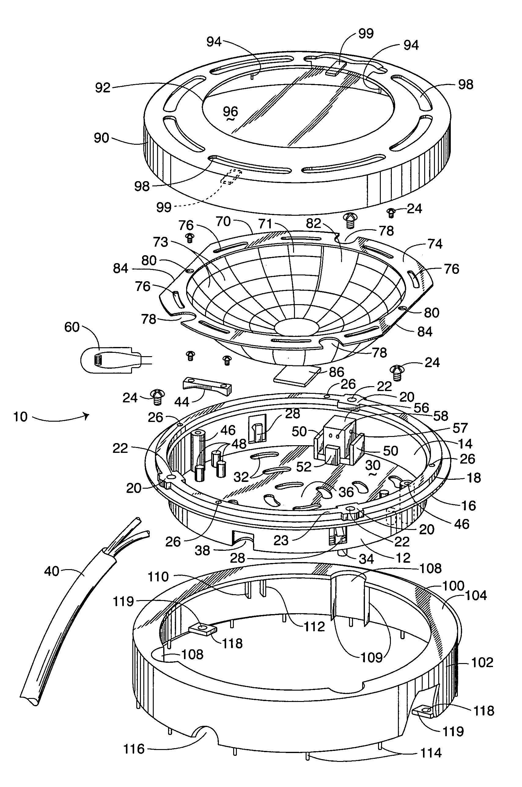 Puck lighting fixture