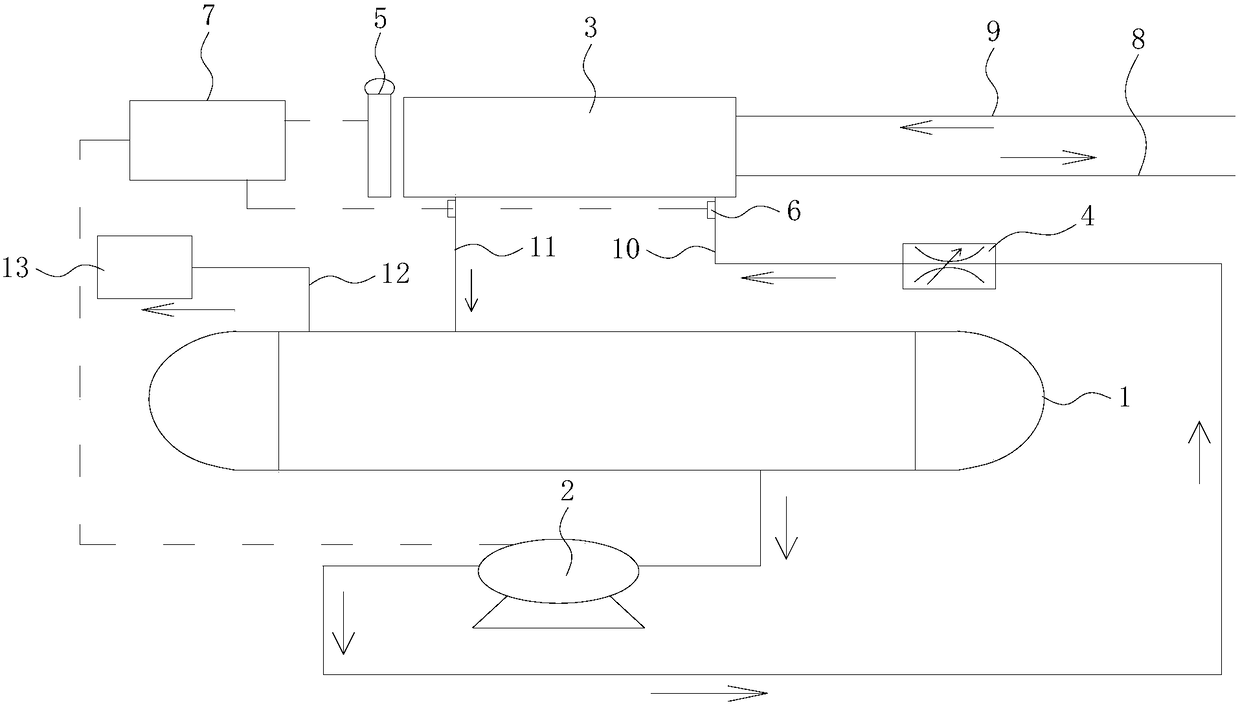 Full fluid type evaporating system and method for preparing supercooled water ice slurry