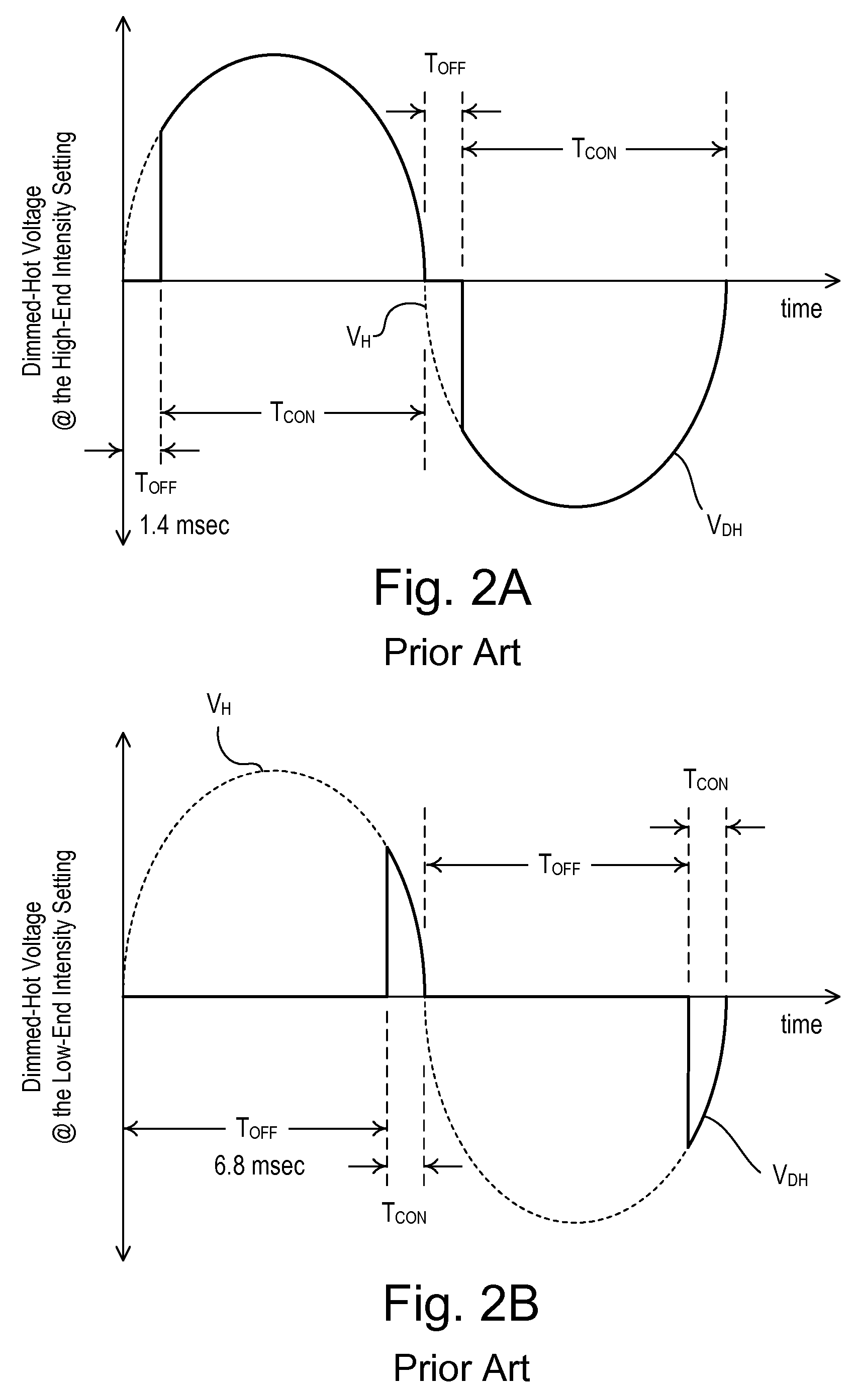 Two-wire dimmer circuit for a screw-in compact fluorescent lamp