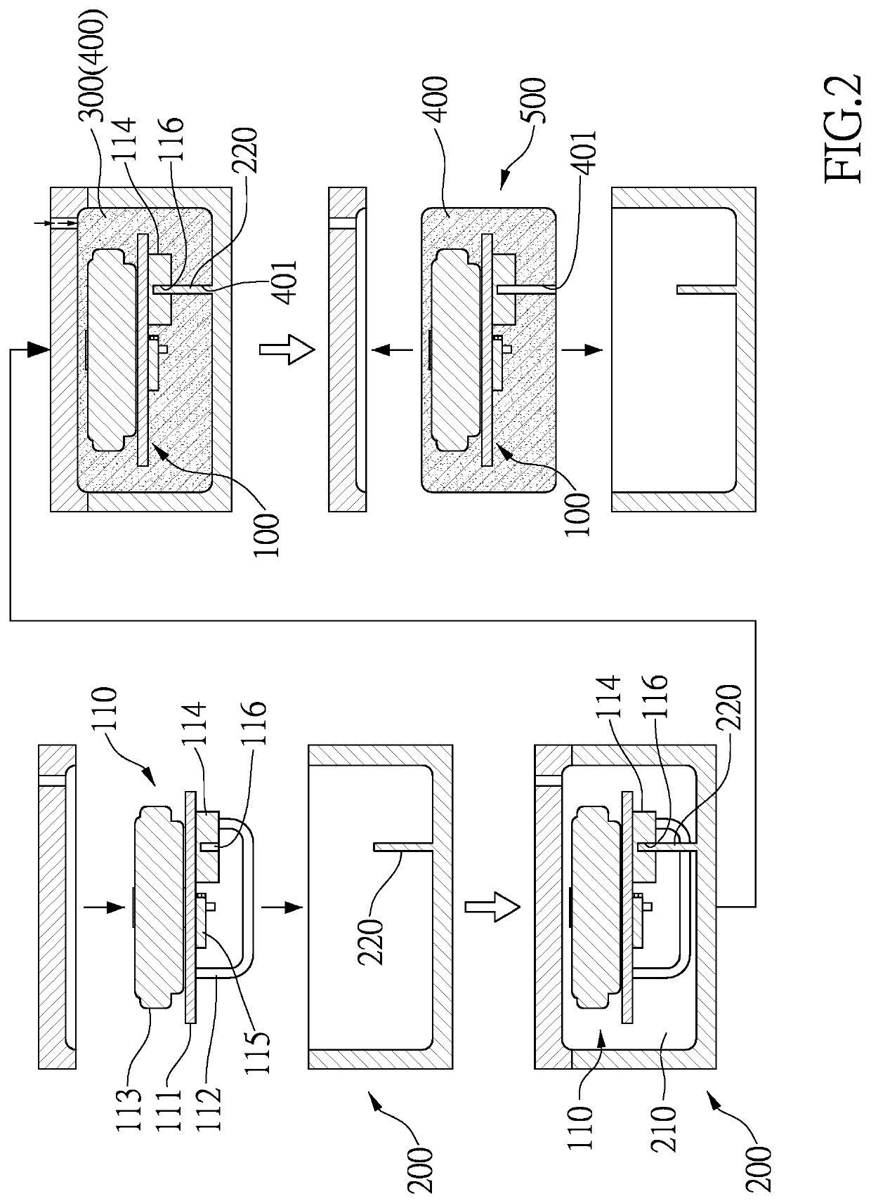 Packaging method for tire pressure monitoring sensor