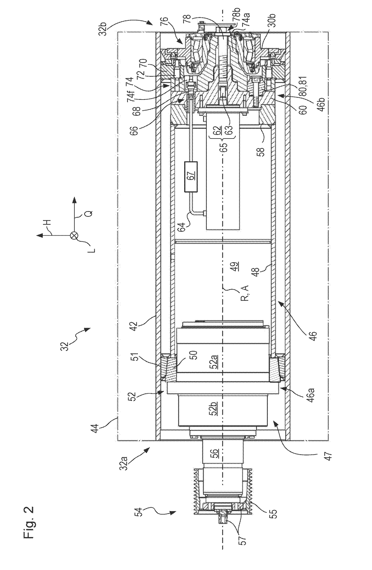 Earth working machine whose working apparatus is displaceable out of its operating position using an onboard actuator