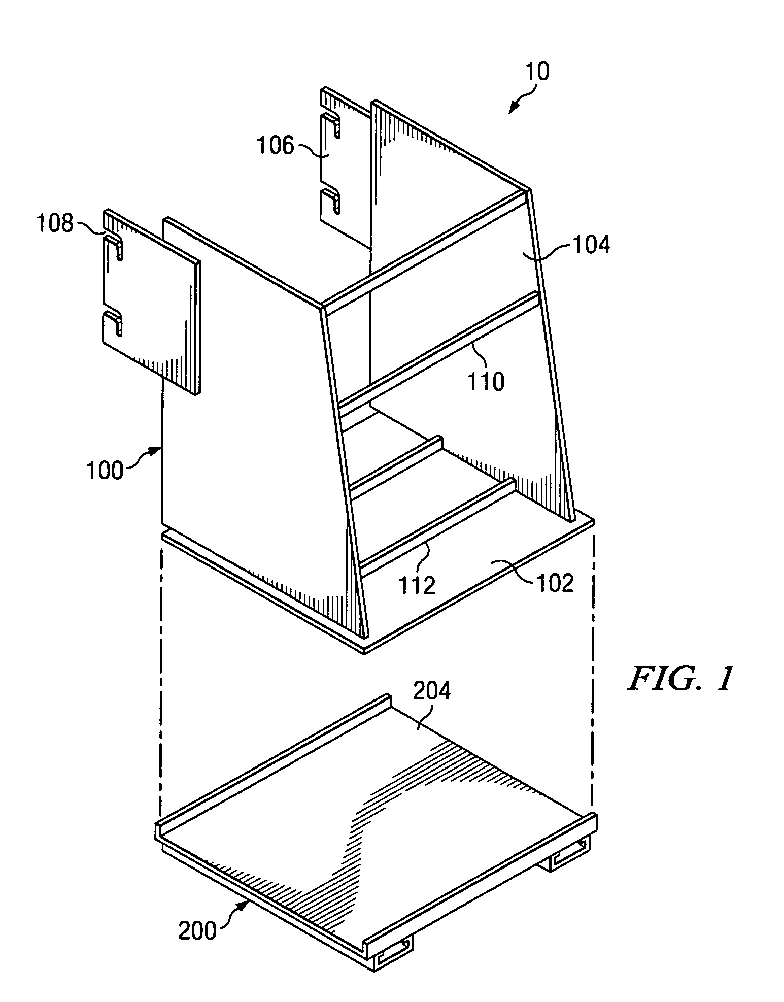 Mobile apparatus for crushing containers