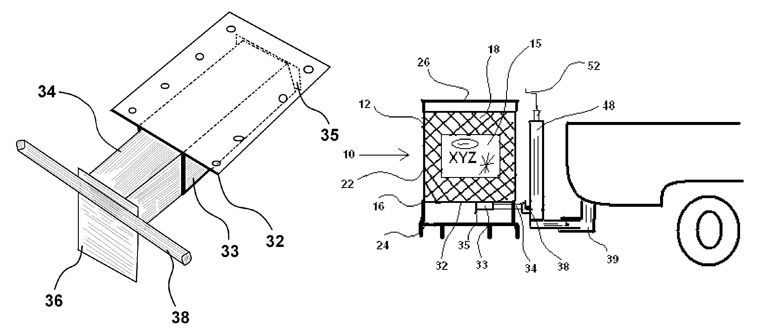 Shopping cart modified for vehicle transport