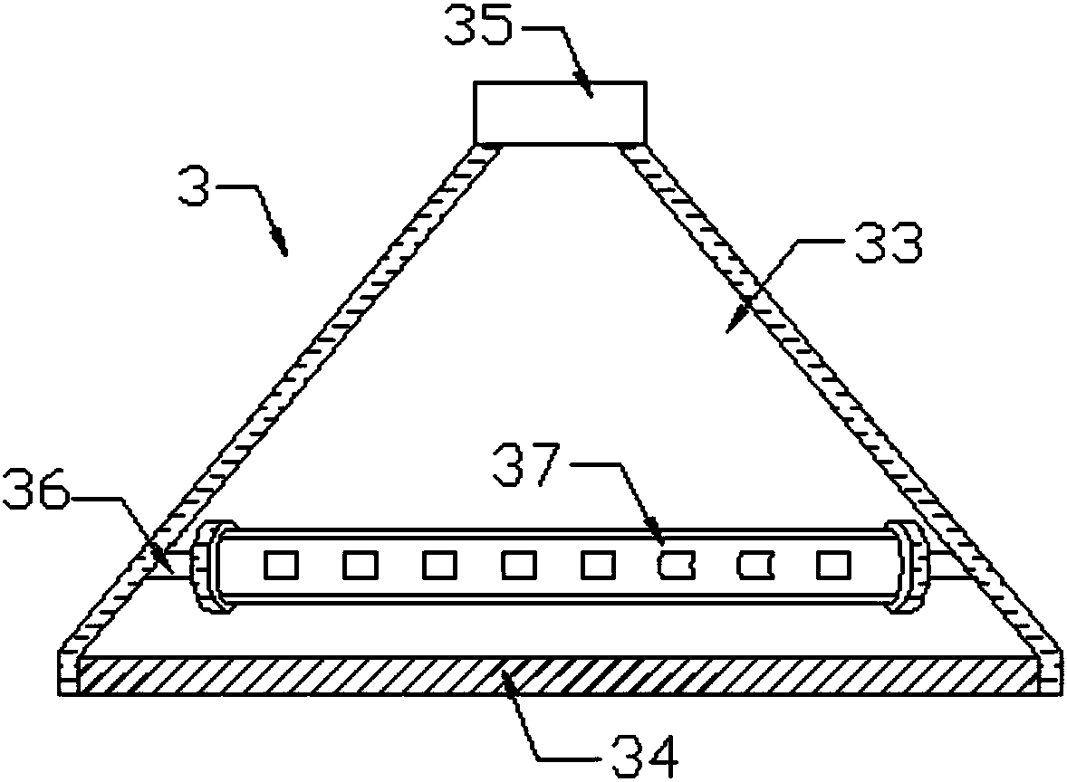 Dust removal device for textile production