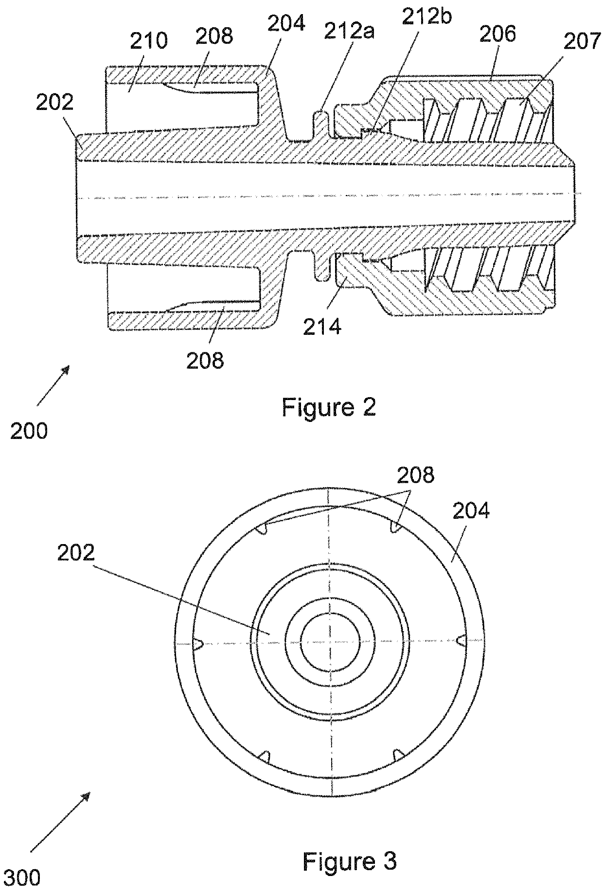 Enteral feeding adapter