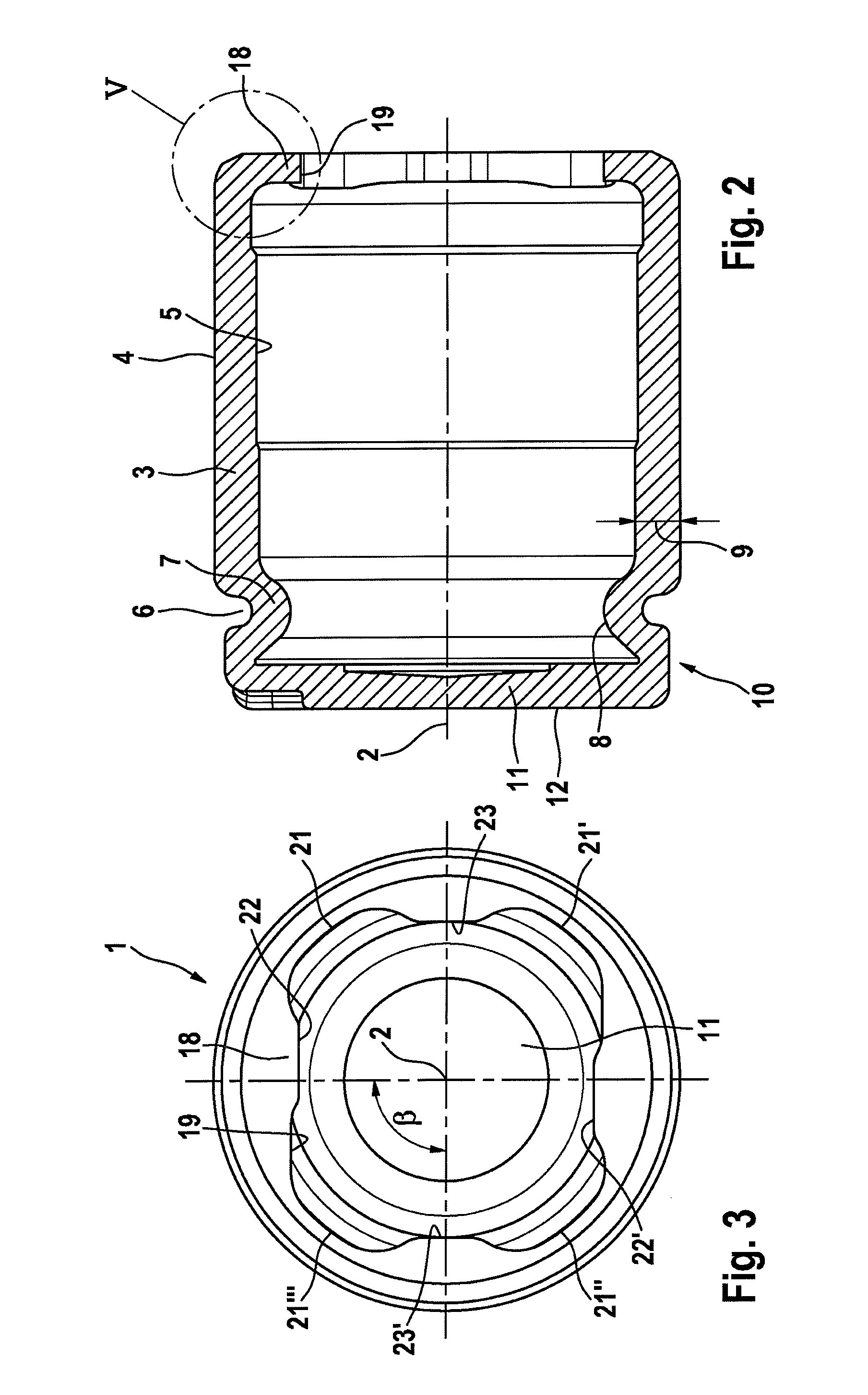 Piston for a brake caliper of a disk brake