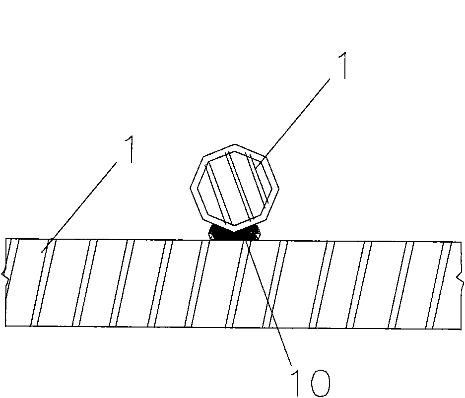 Construction method for modifying conventional structural slab into subway bed foundation