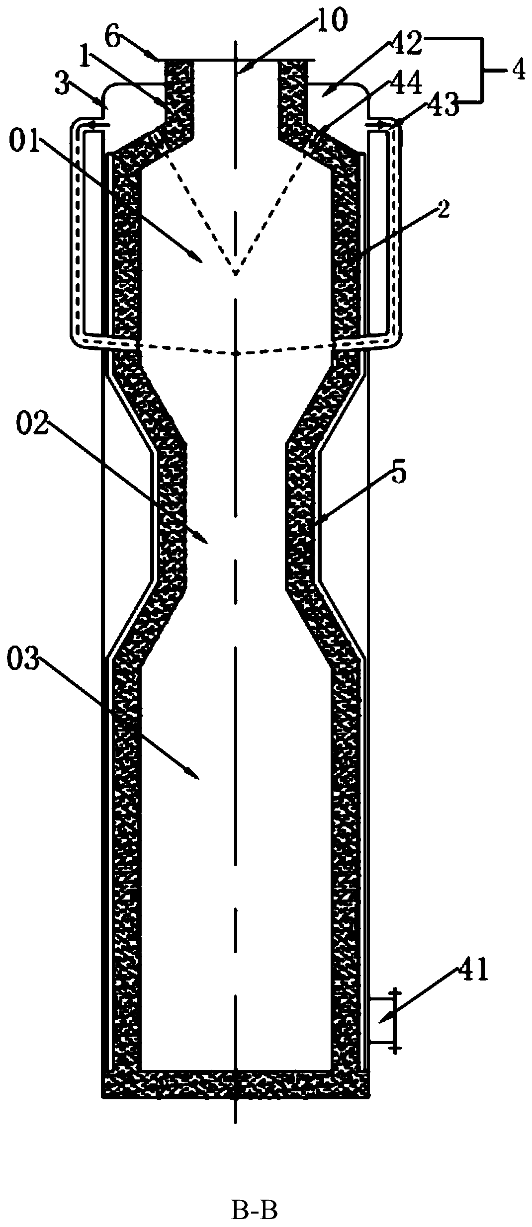 Secondary combustion chamber for hazardous waste incineration disposal