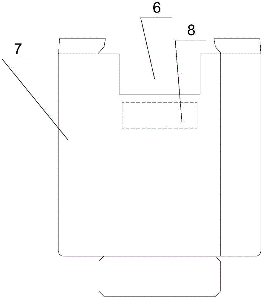 Packaging box with gluing and absorbing combined sealing function