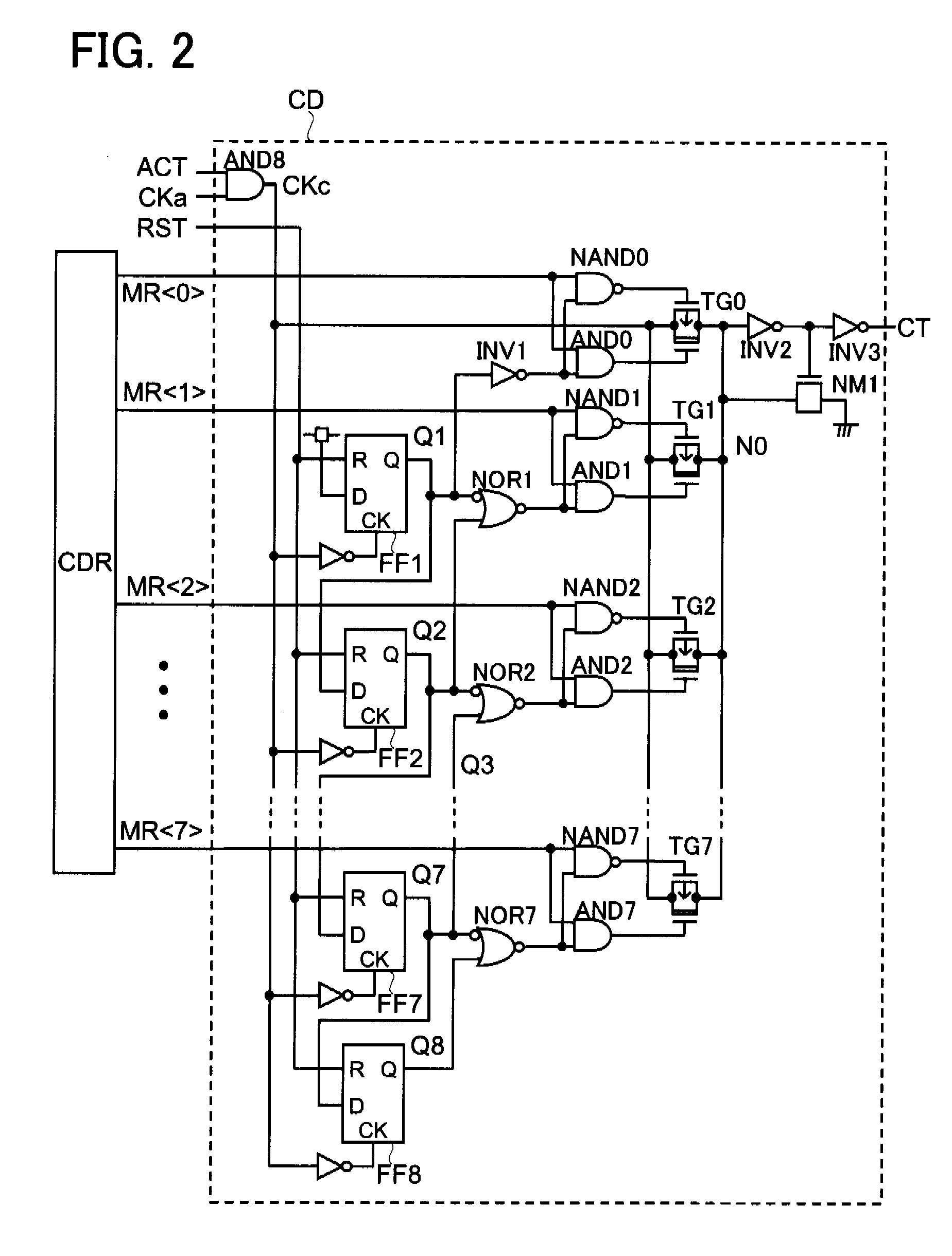 Timing control circuit and semiconductor storage device