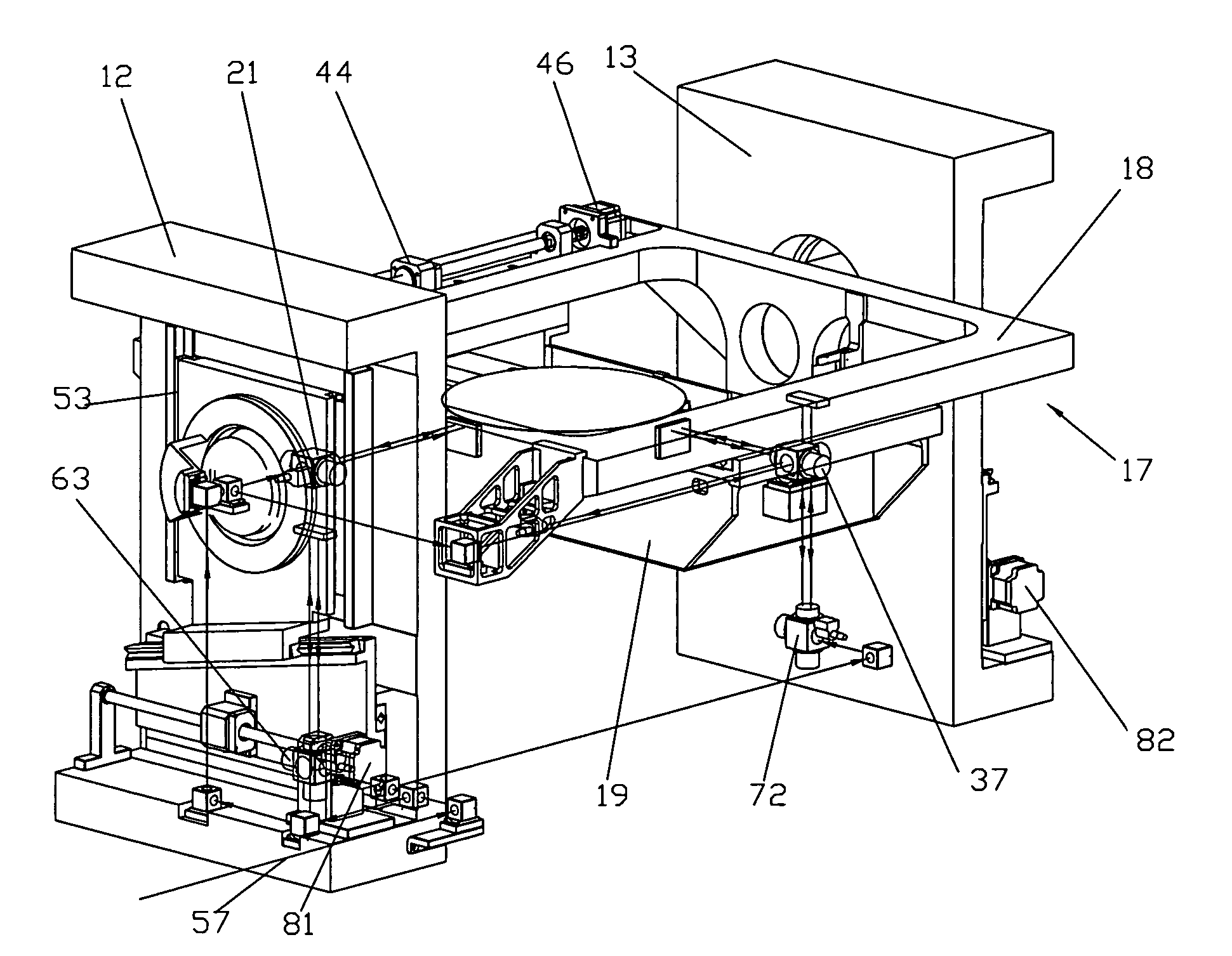 System and method for positioning an object through use of a rotating laser metrology system