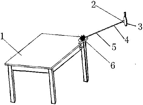 Table tennis attack exercising device