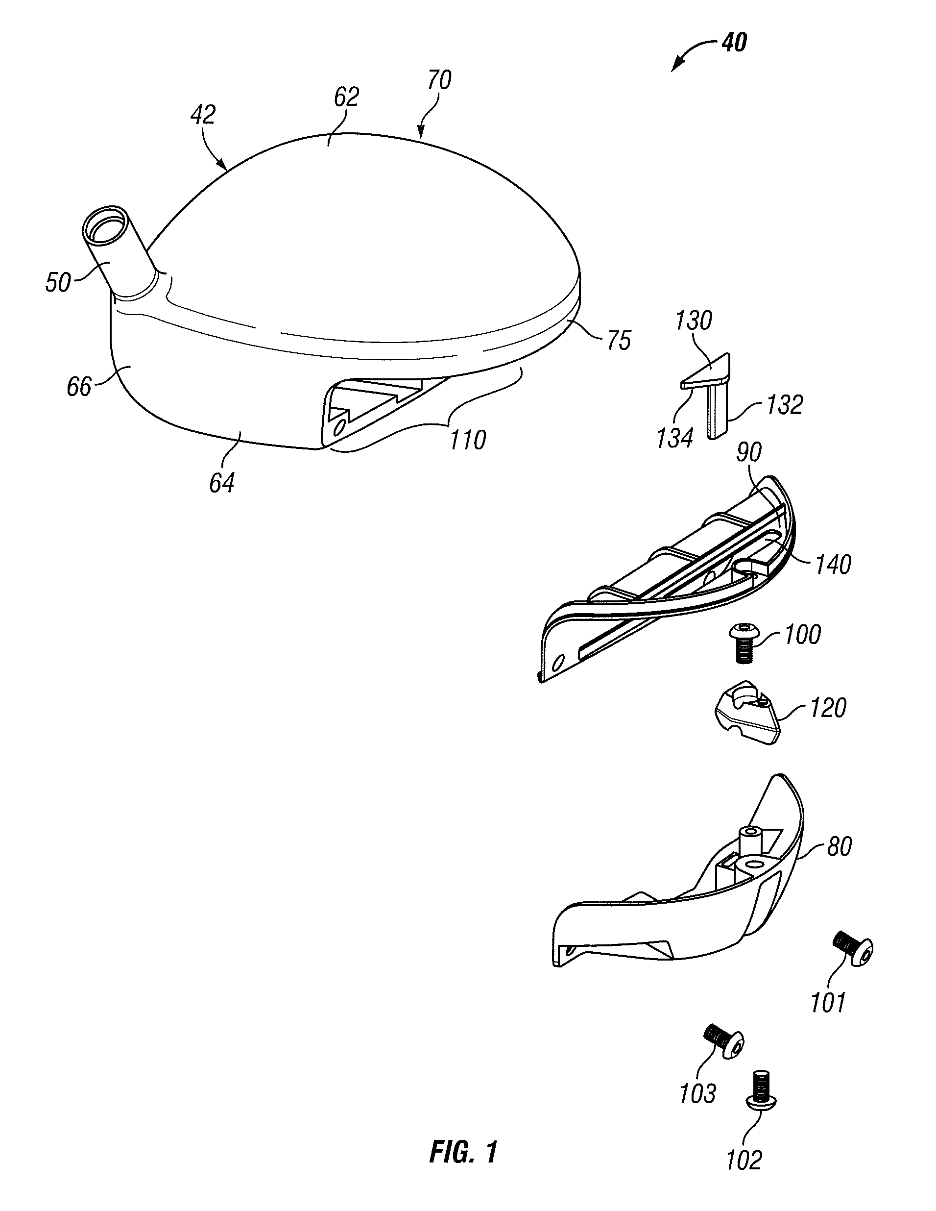 Golf club head with adjustable weighting