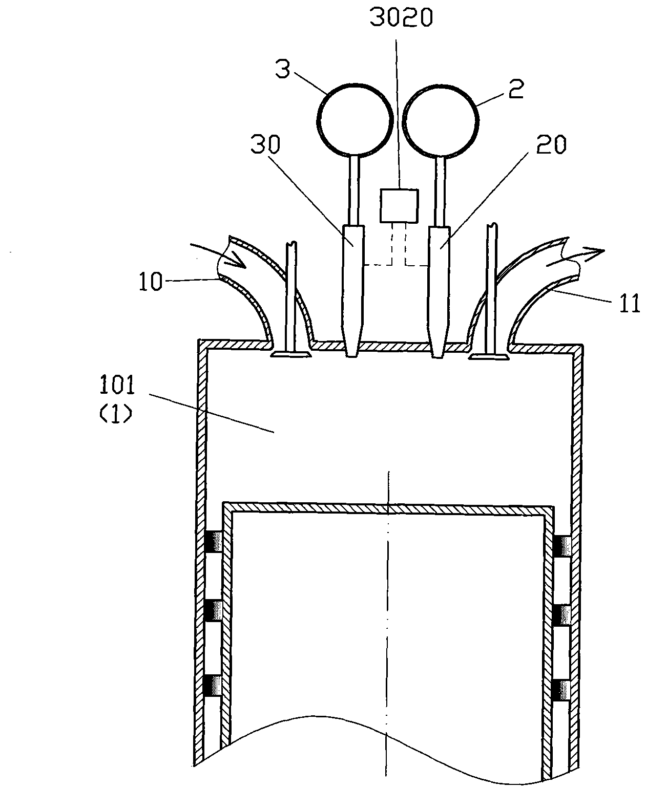 Small temperature-rise low-entropy mixing combustion engine