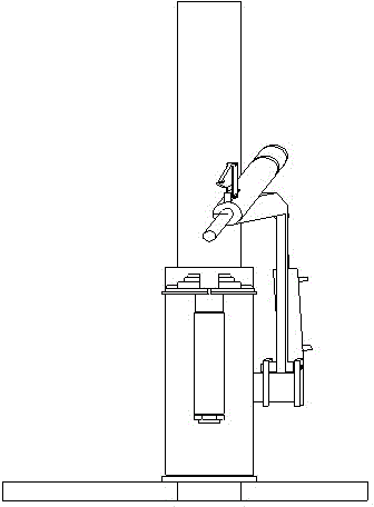 Tire mounting and dismounting device