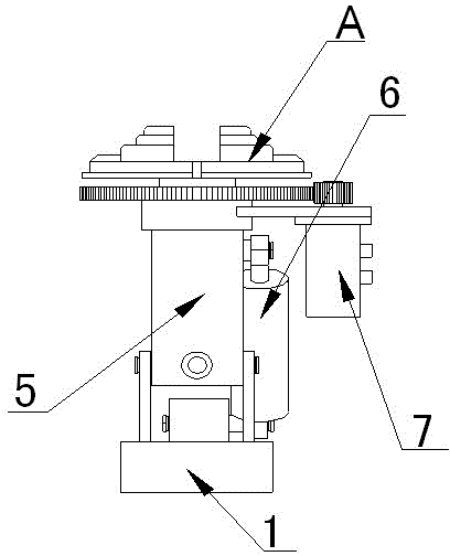 Tire mounting and dismounting device