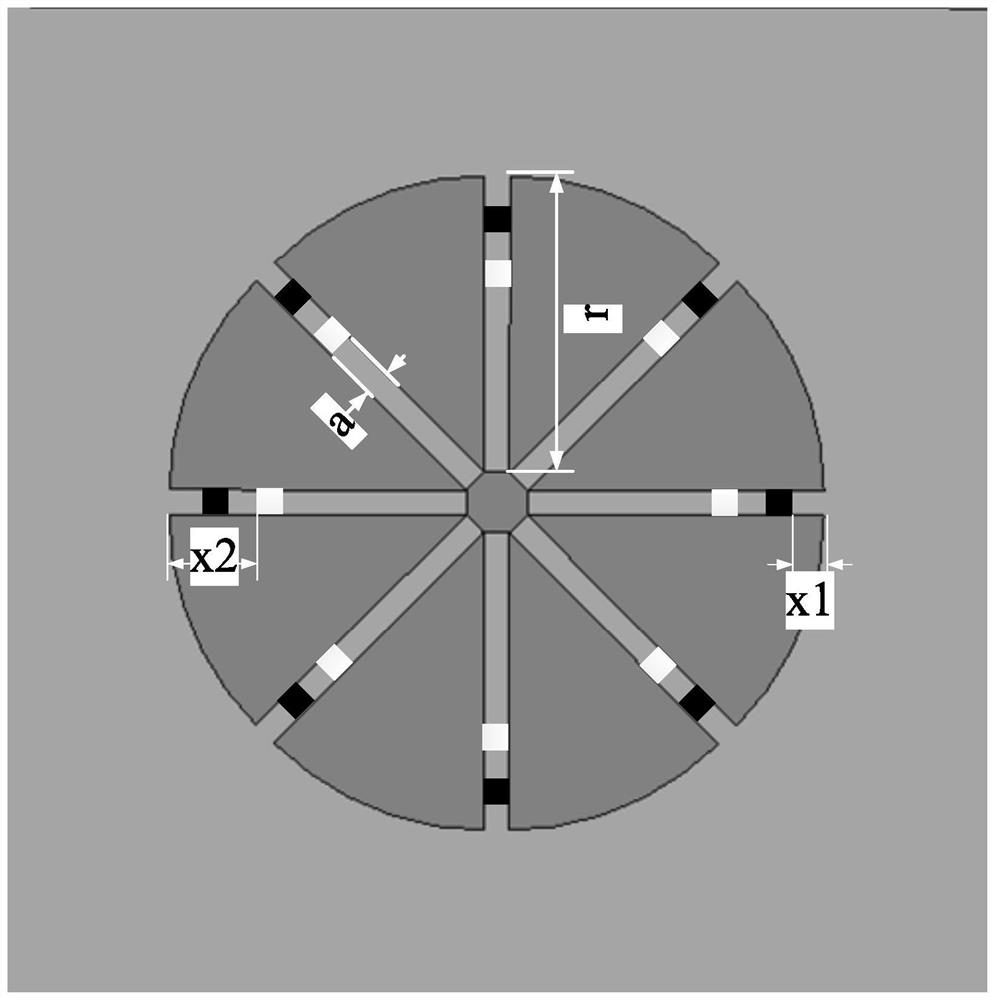 Broadband metamaterial absorbing structure with angle and polarization insensitivity