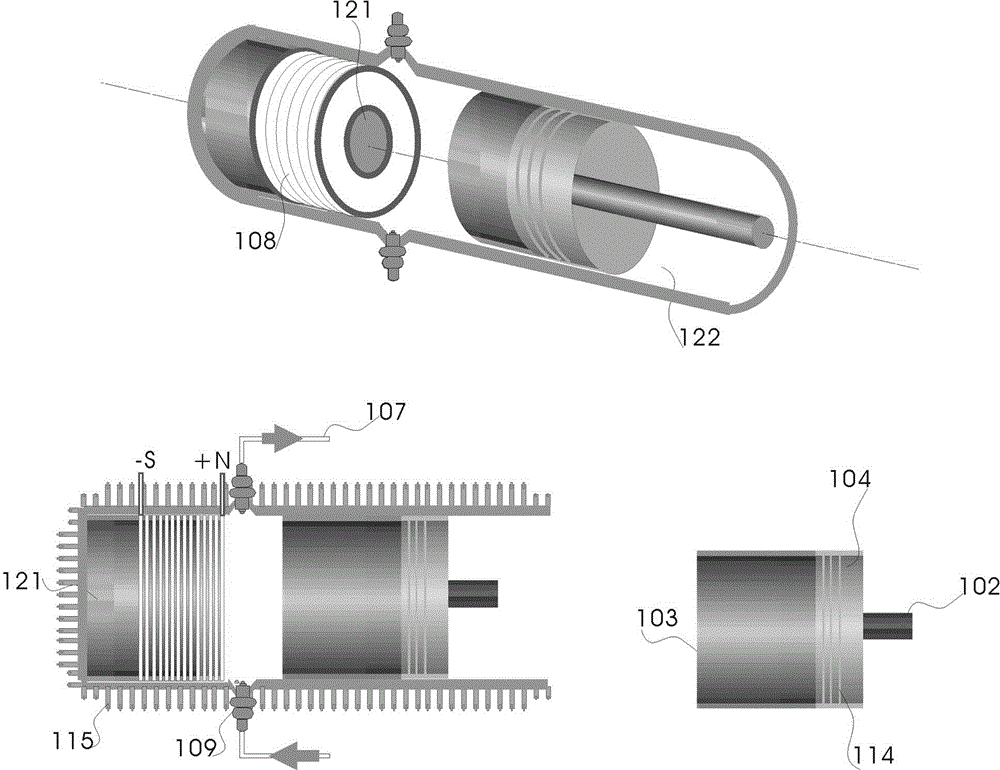 Automobile with electromagnetic electricity generators and engine