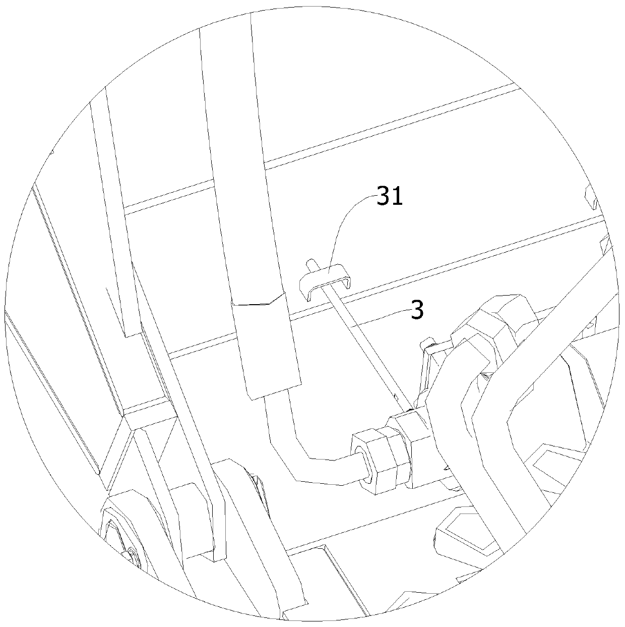 Operation platform of drainage vehicle