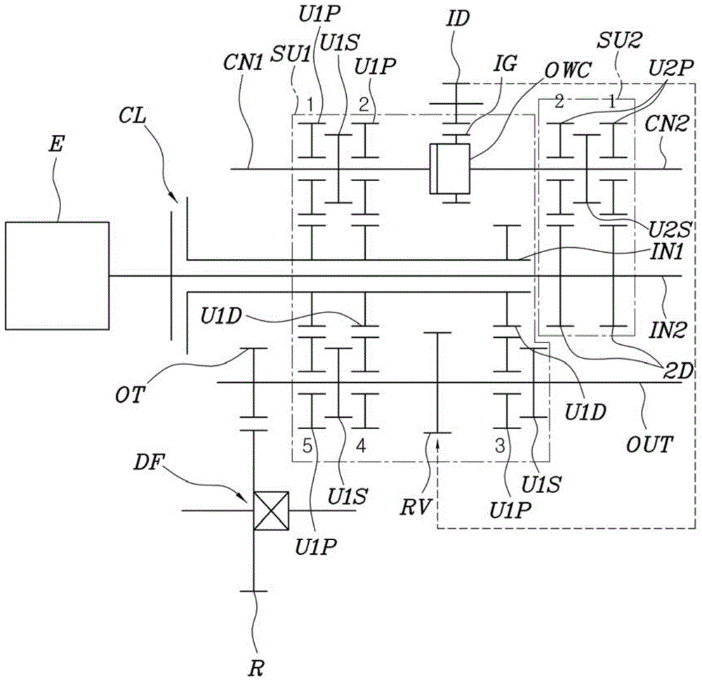 Transmission for vehicle