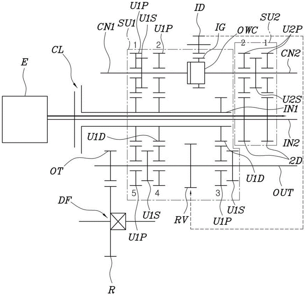 Transmission for vehicle