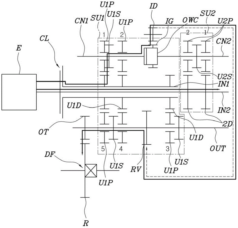 Transmission for vehicle