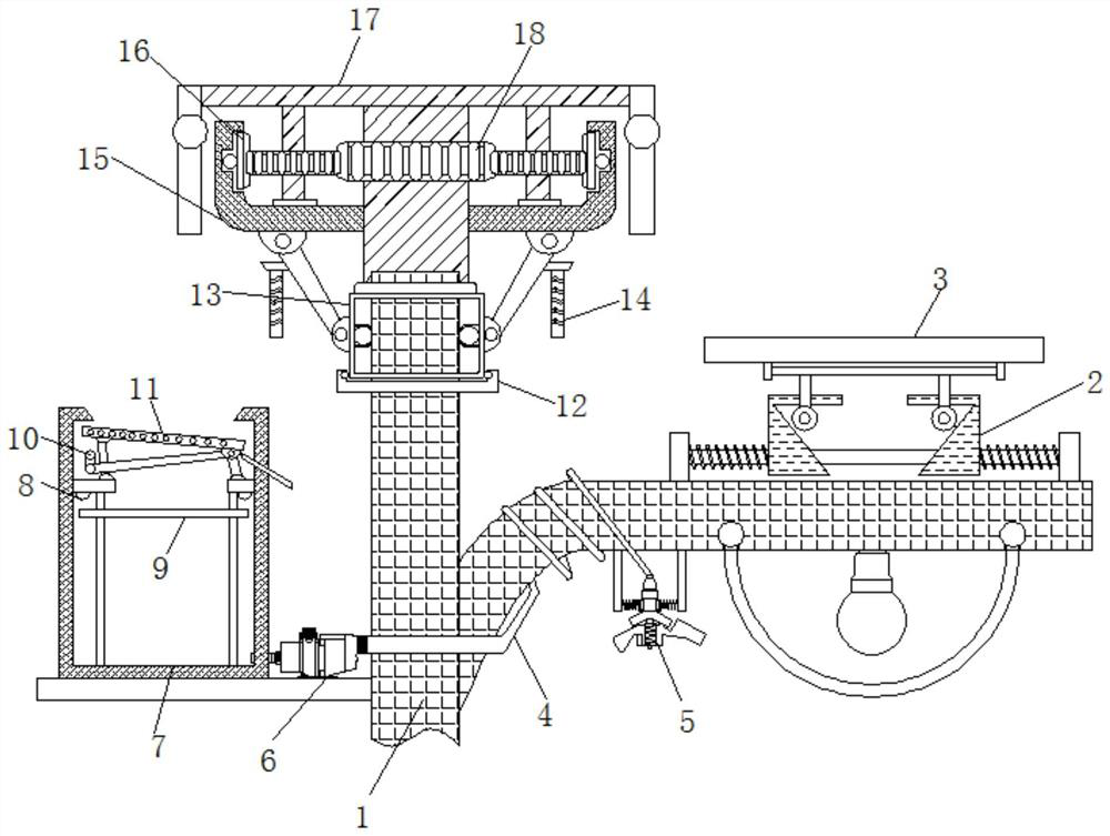 Road lighting device for repelling birds through wind power