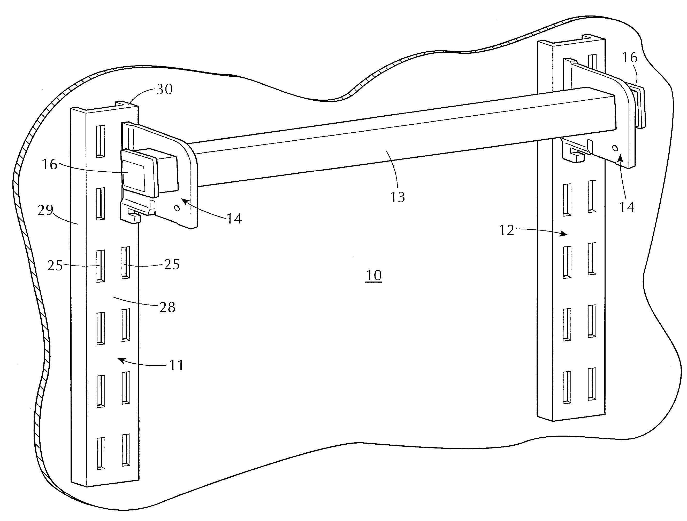 Display bar assembly for merchandising displays