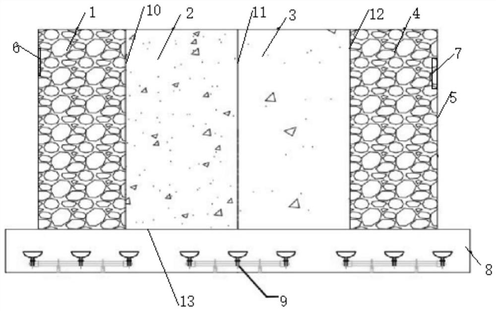 Ecological filter bed for river regulation