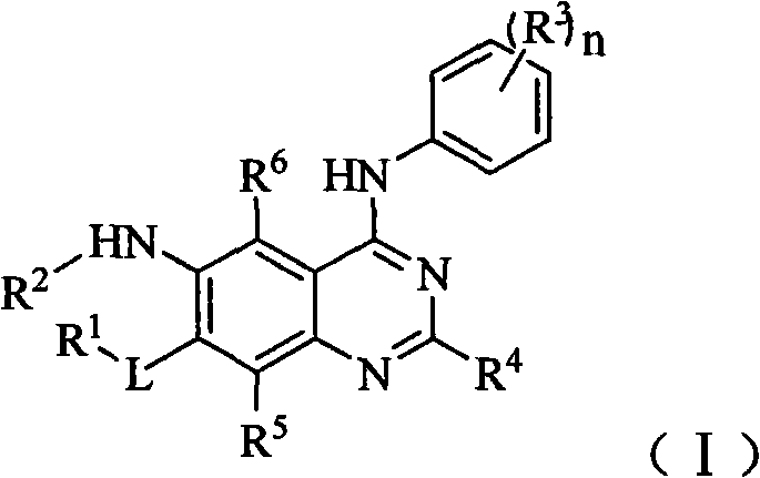 Aniline substituted quinazoline derivative