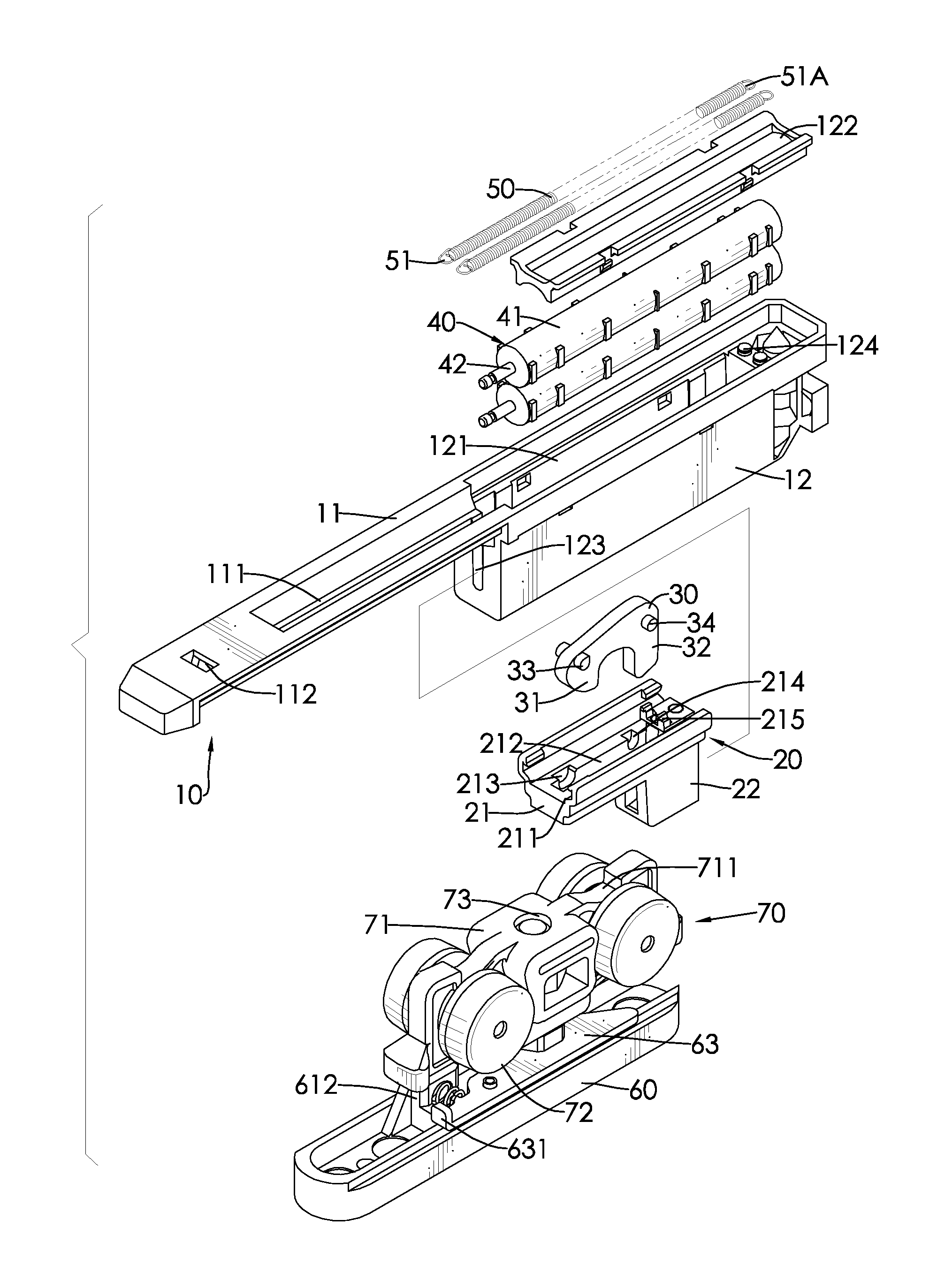 Door closer with buffer mechanism for a sliding door