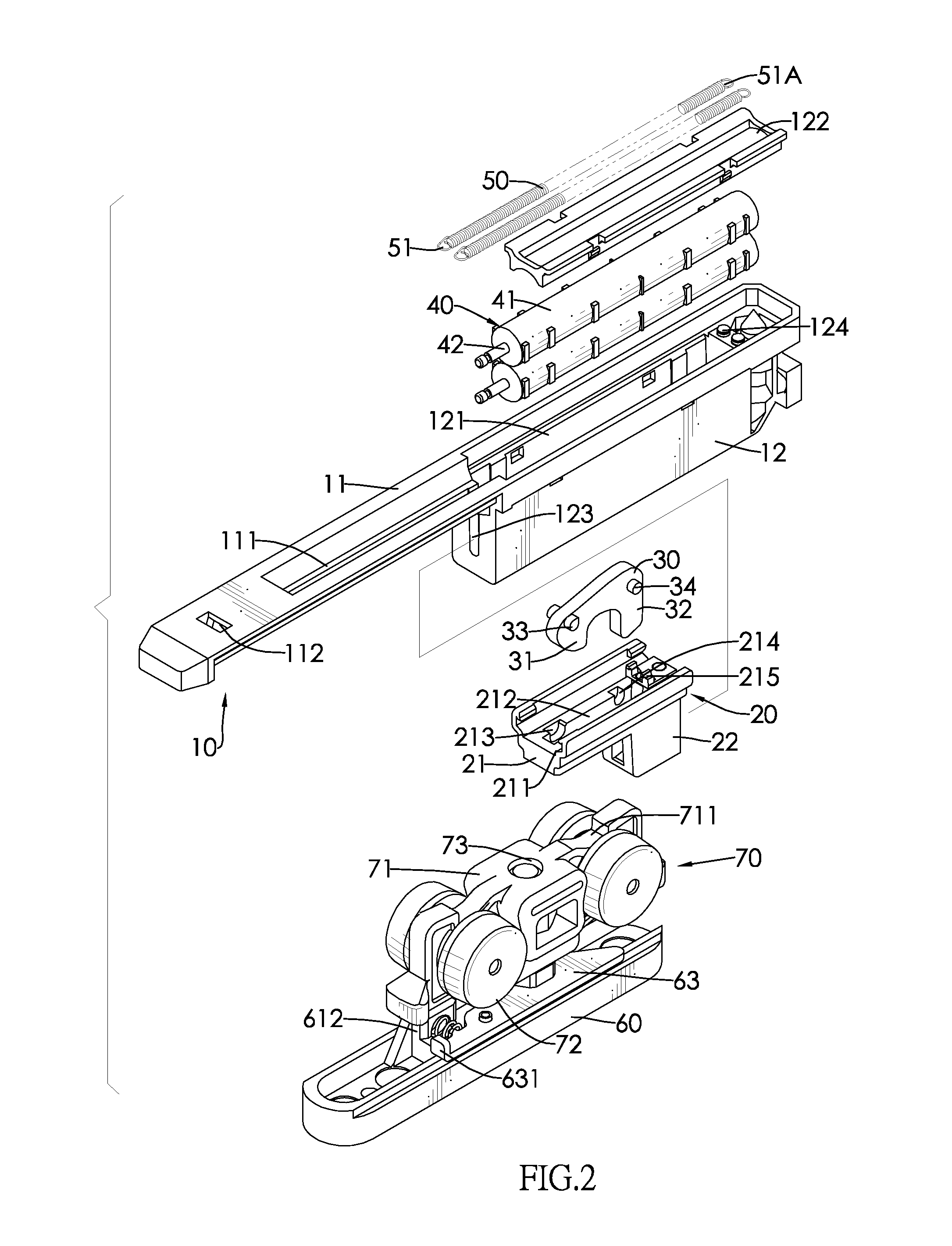 Door closer with buffer mechanism for a sliding door