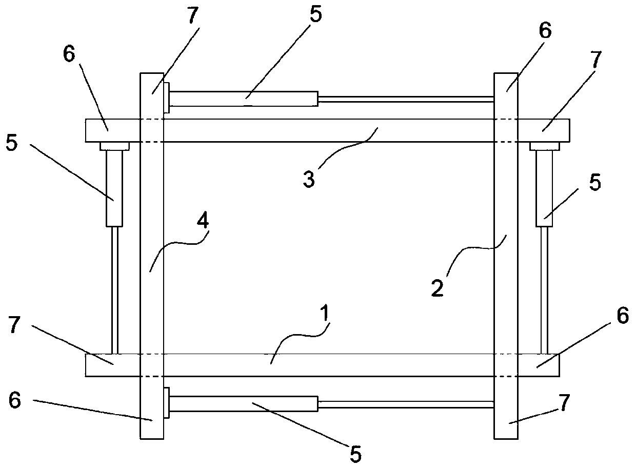 Brick pile intersected caging and gathering device