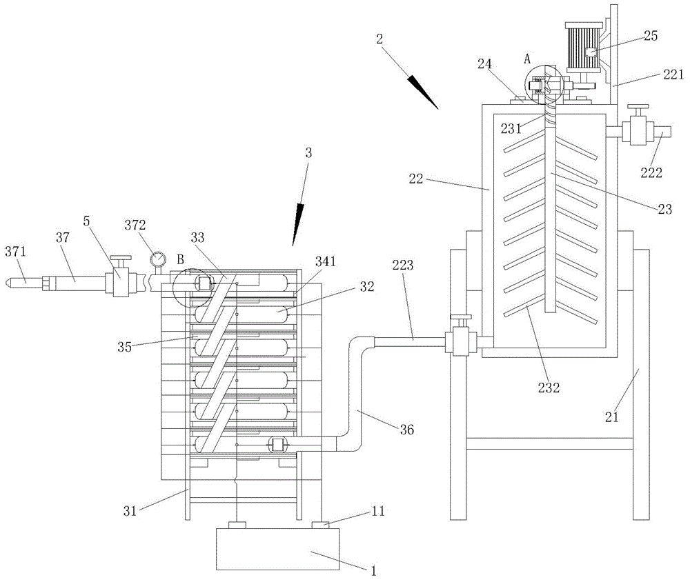 Suspension abrasive magnetic fluid jet generating device