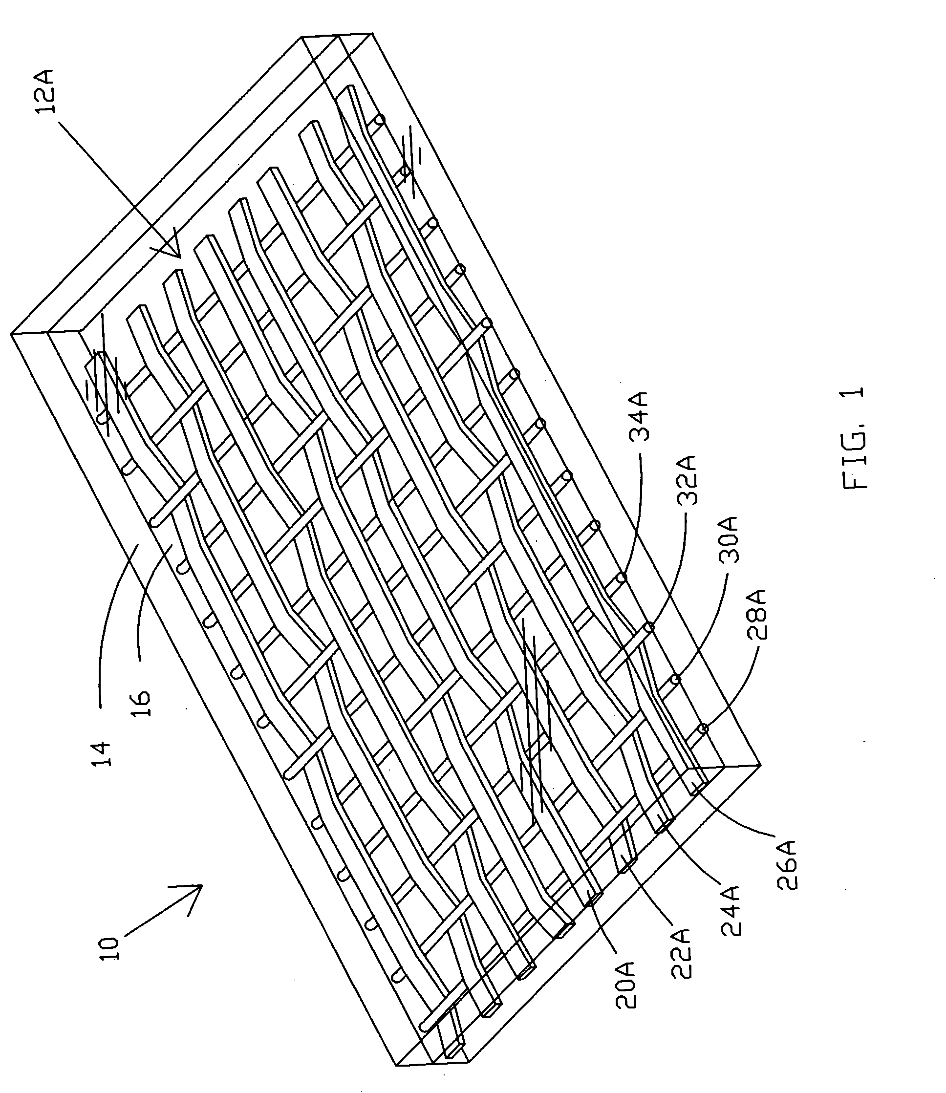 Wire mesh panel and method