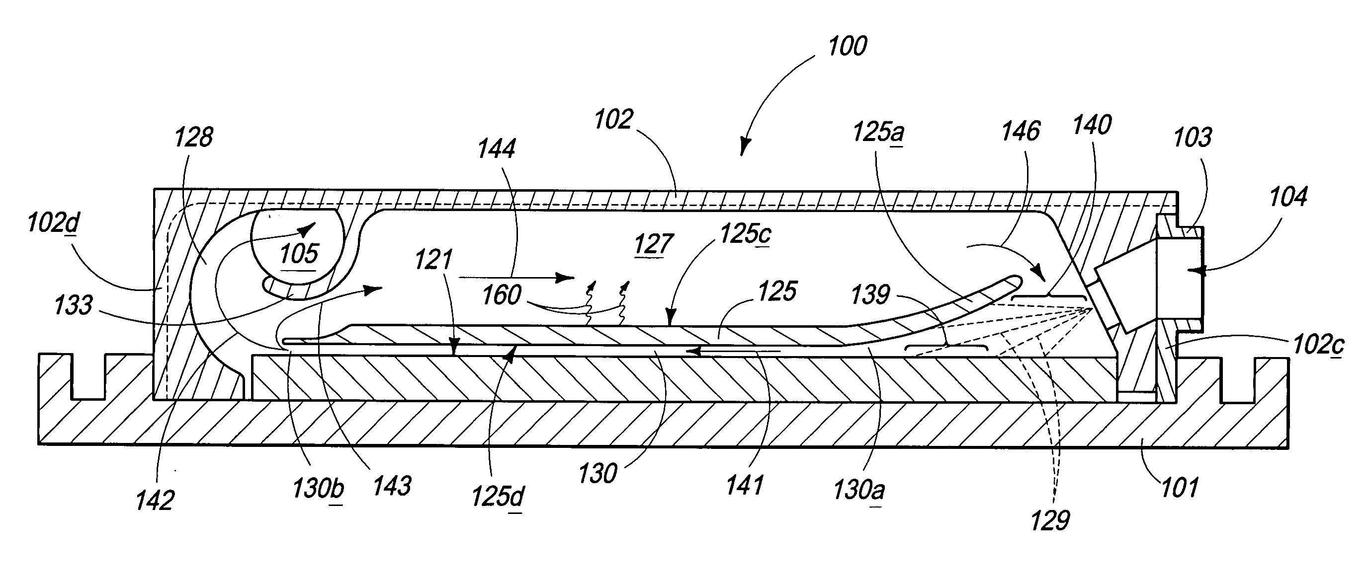 Spray cooling system for transverse thin-film evaporative spray cooling