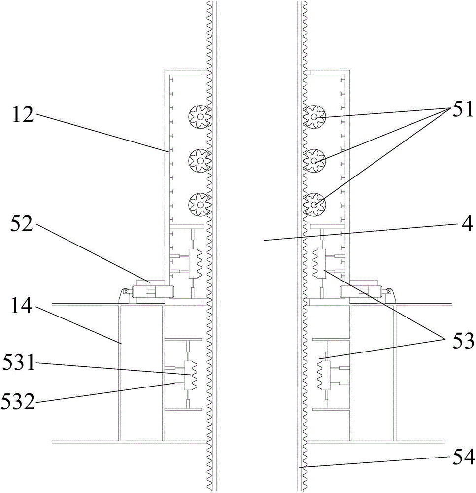 Self-propelled self-elevating wind power transportation and installation vessel and installation method of wind turbines