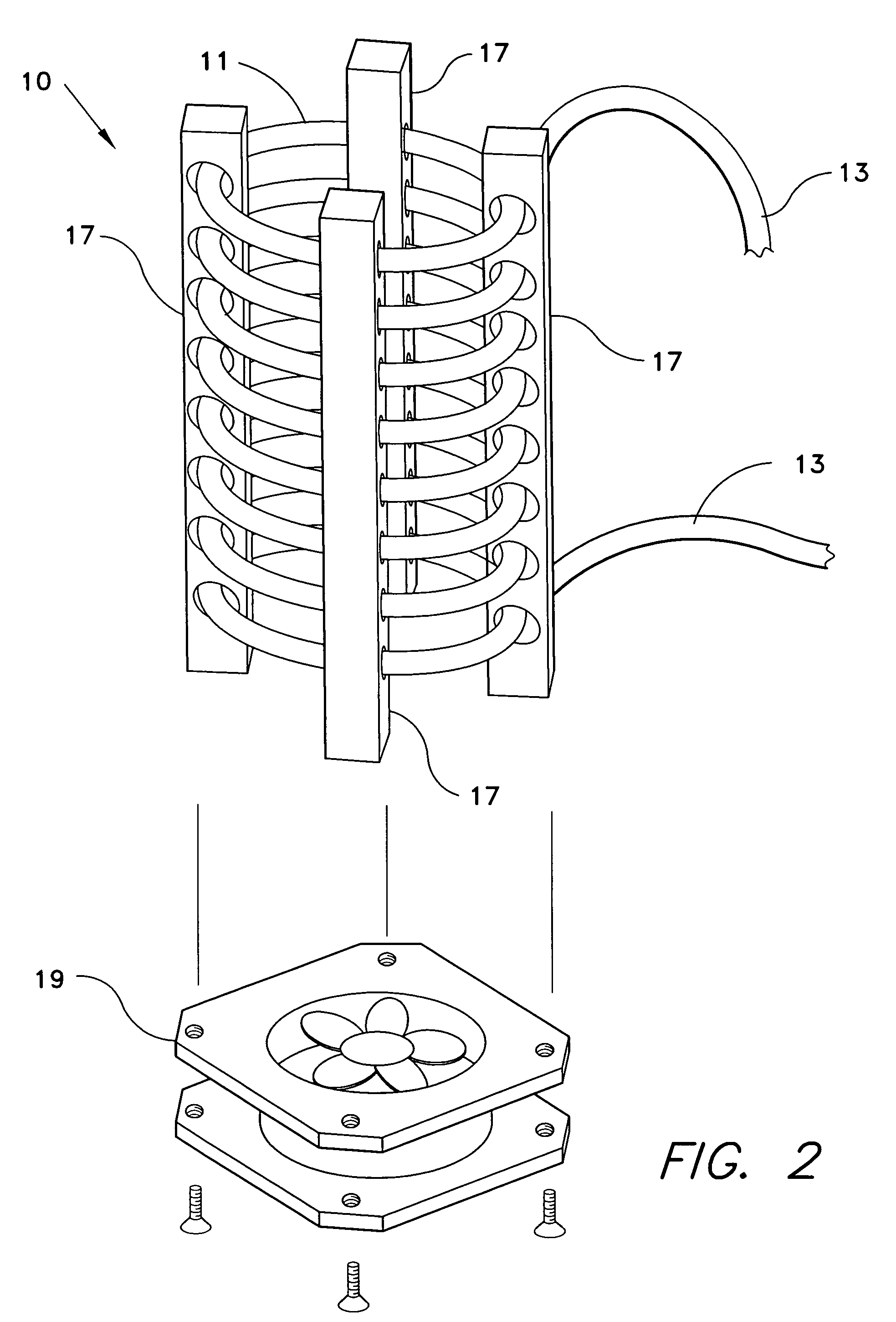 Water cooling system for computer components