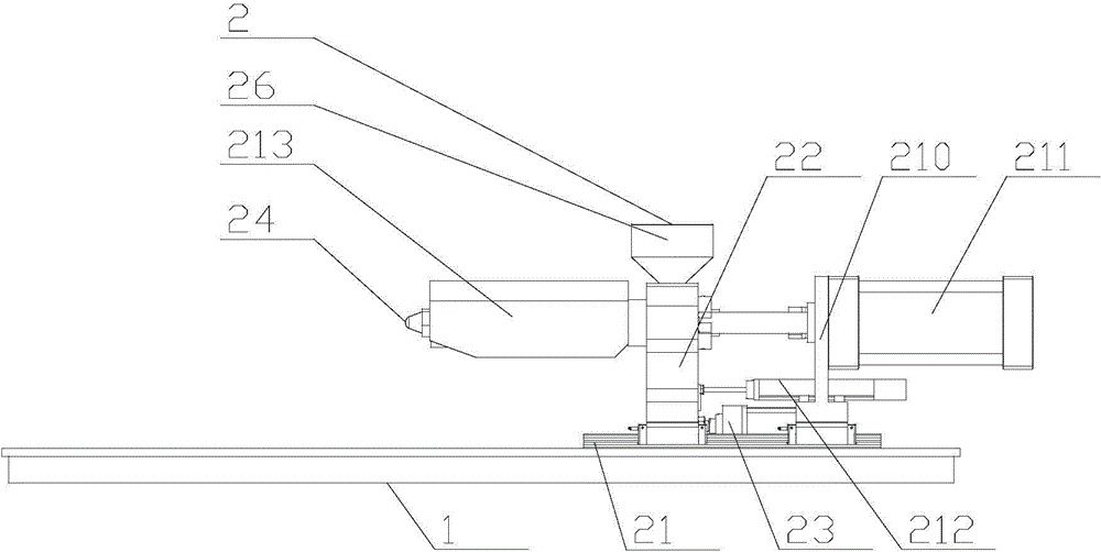 Injection device of precision injection machine